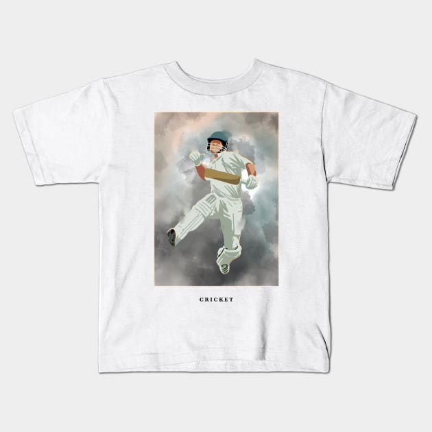 CRICKET Kids T-Shirt by Mousely 